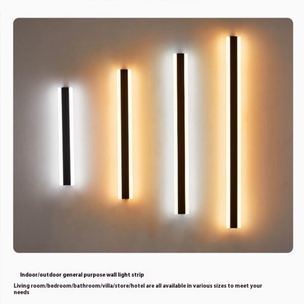 Minimalist Long Waterproof Villa Outdoor Garden Courtyard Outdoor Wall Lamp - Image 5