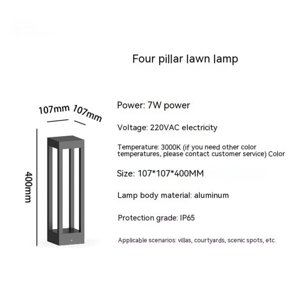 Outdoor Lawn Lamp Waterproof LED Landscape - Image 6