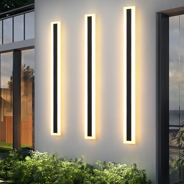 Minimalist Long Waterproof Villa Outdoor Garden Courtyard Outdoor Wall Lamp - Image 7