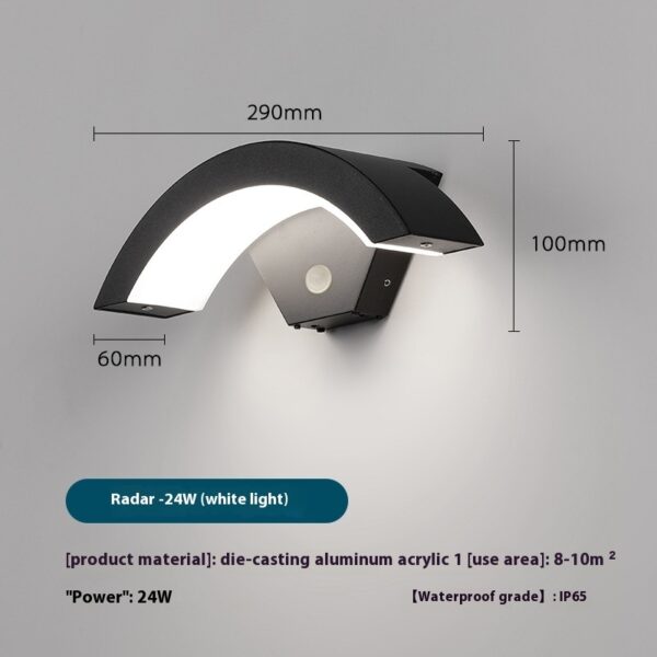 Outdoor eaves wall lamp - Image 10