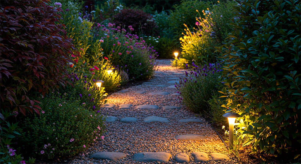 Glowing Garden Pebbles