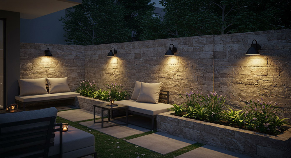 Fence and Wall-Mounted Lights