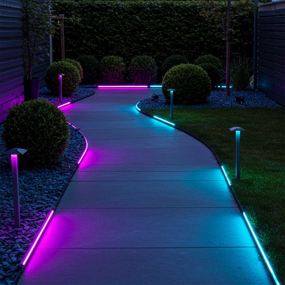 Color-Changing LED Lights for pathway