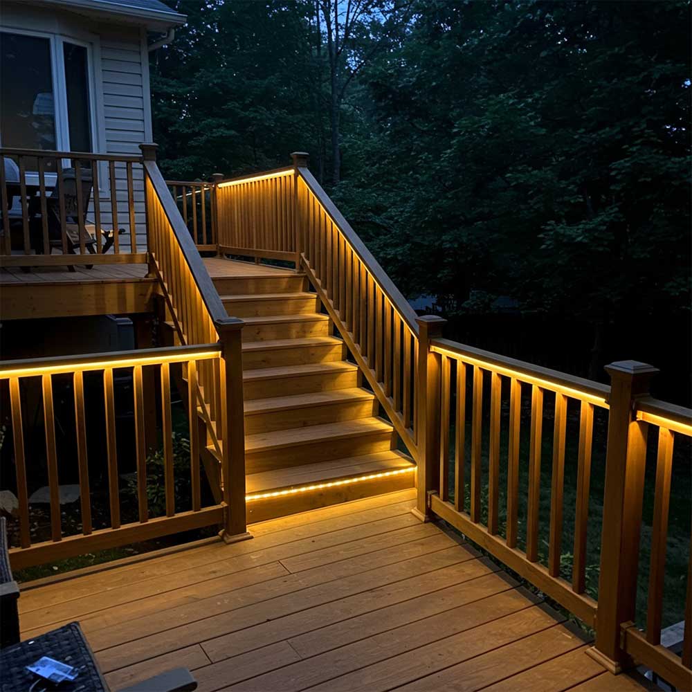 Under-Rail Deck Lighting